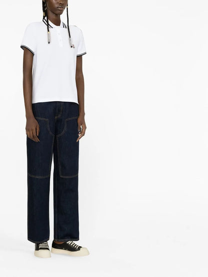 Stripe-Trim Polo Shirt