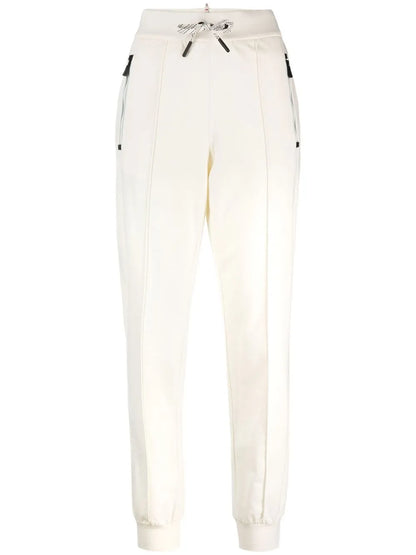 Drawstring-Waistband Cotton Track Pants