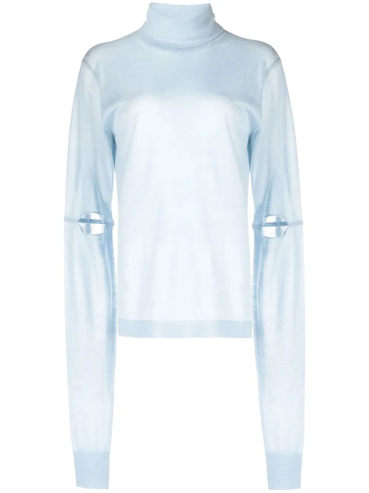 Cut-Out Detail Cashmere Jumper
