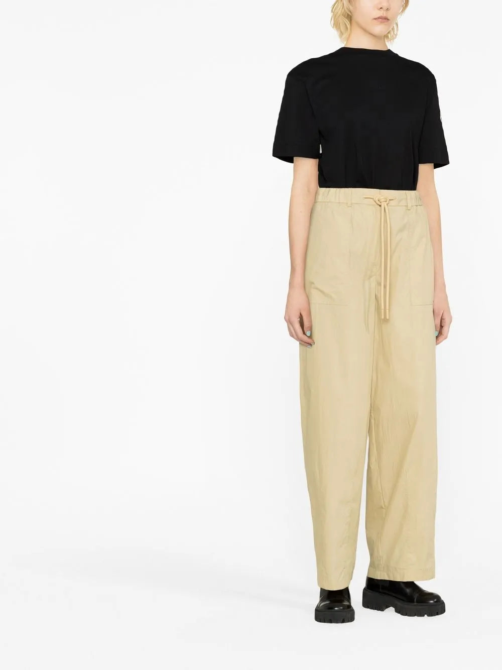 High-Waist Tapered Trousers