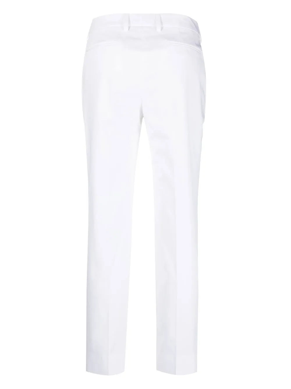 Straight-Leg Stretch-Cotton Trousers
