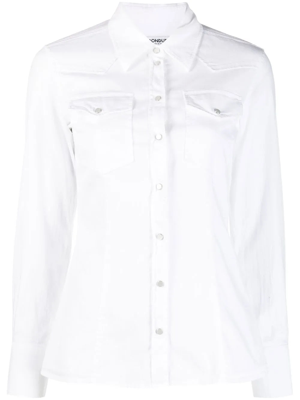 Long-Sleeved Stretch-Cotton Shirt