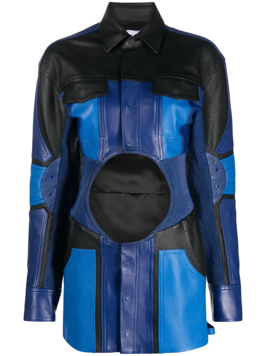 Motorcycle Hole Mini Dress