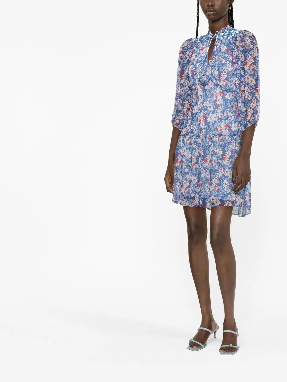 Floral-Print Short Dress