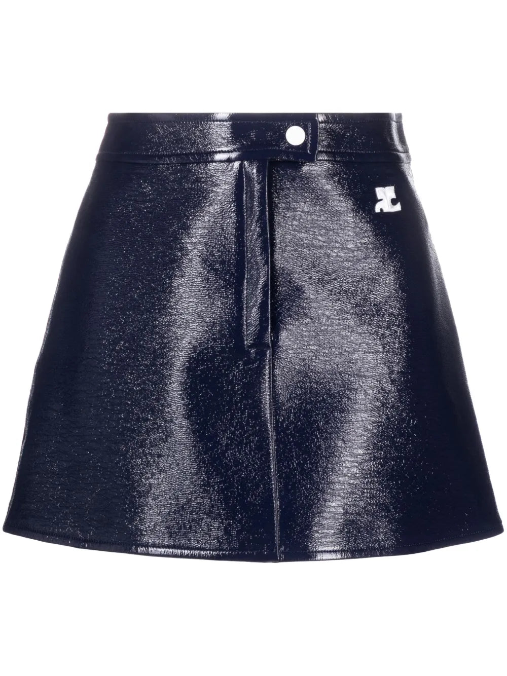 Logo-Patch Cotton Skirt