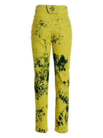 Tie Dye-Print Jeans