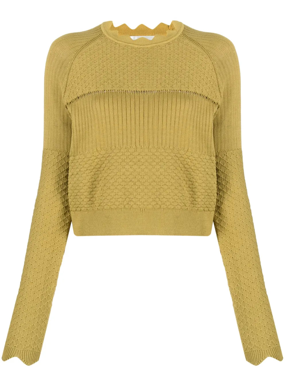 Panelled Knitted Jumper
