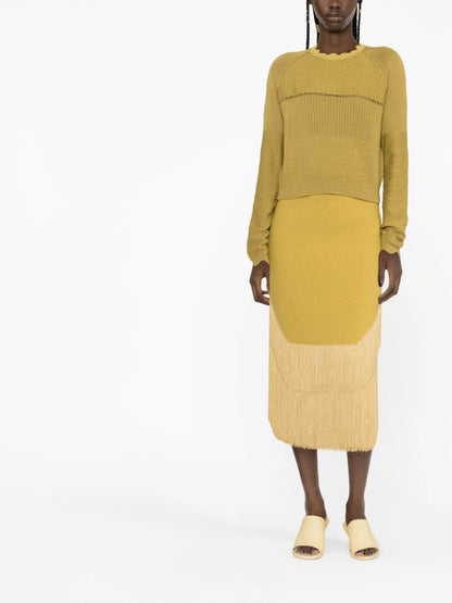 Panelled Knitted Jumper