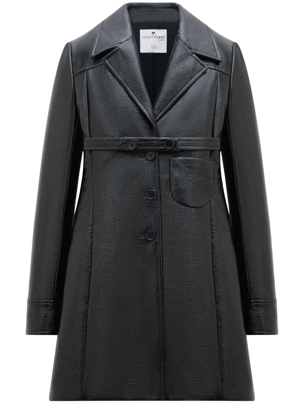 Heritage Belted Vinyl Tailored Coat