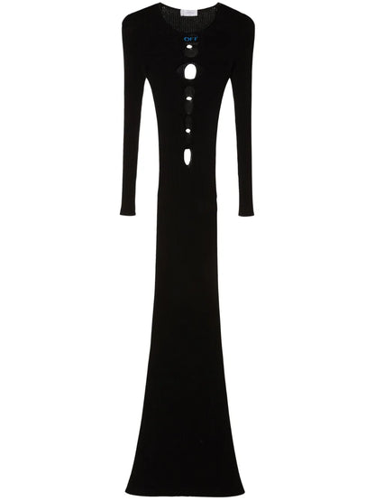 Cut-Out Knitted Dress