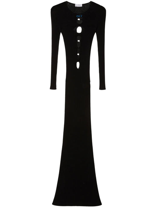 Cut-Out Knitted Dress