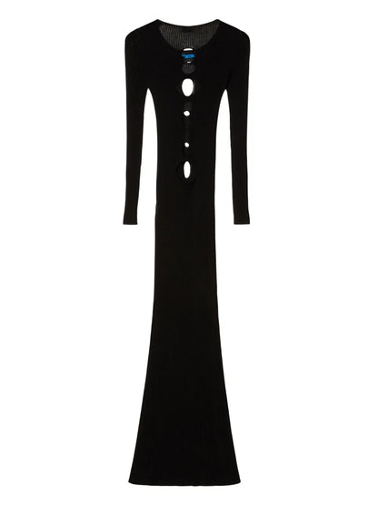 Cut-Out Knitted Dress