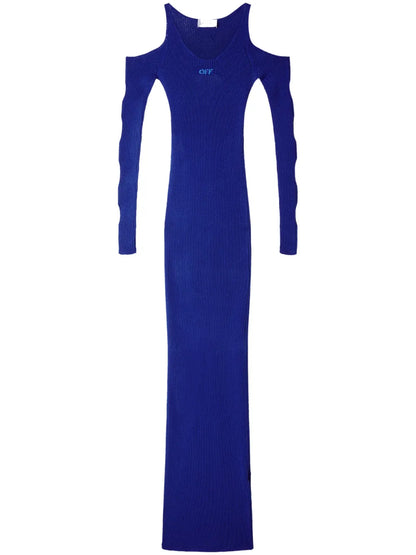 Ribbed Cut-Out Dress