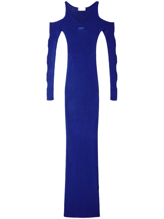 Ribbed Cut-Out Dress