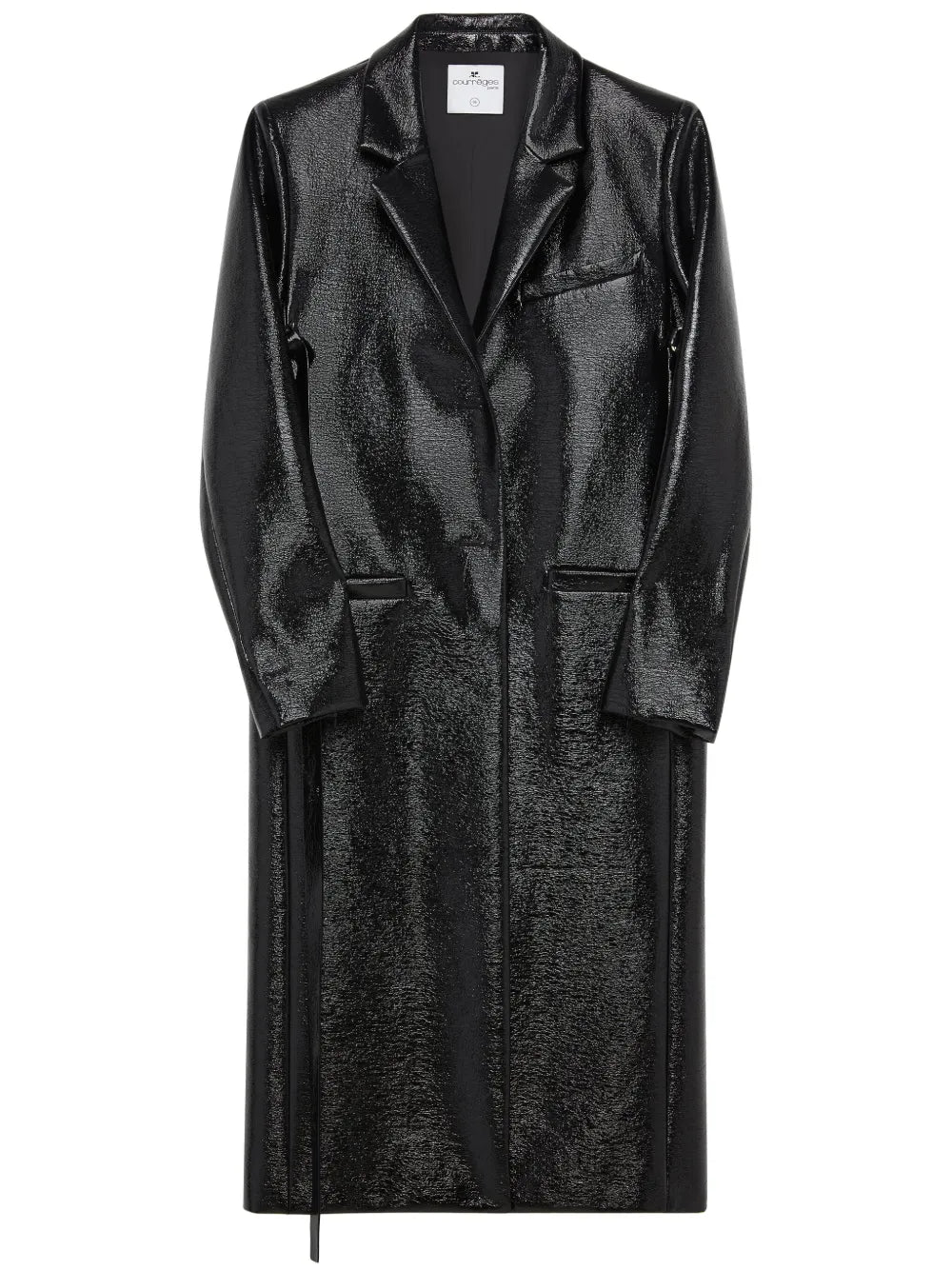 Vinyl Mid-Length Trench Coat