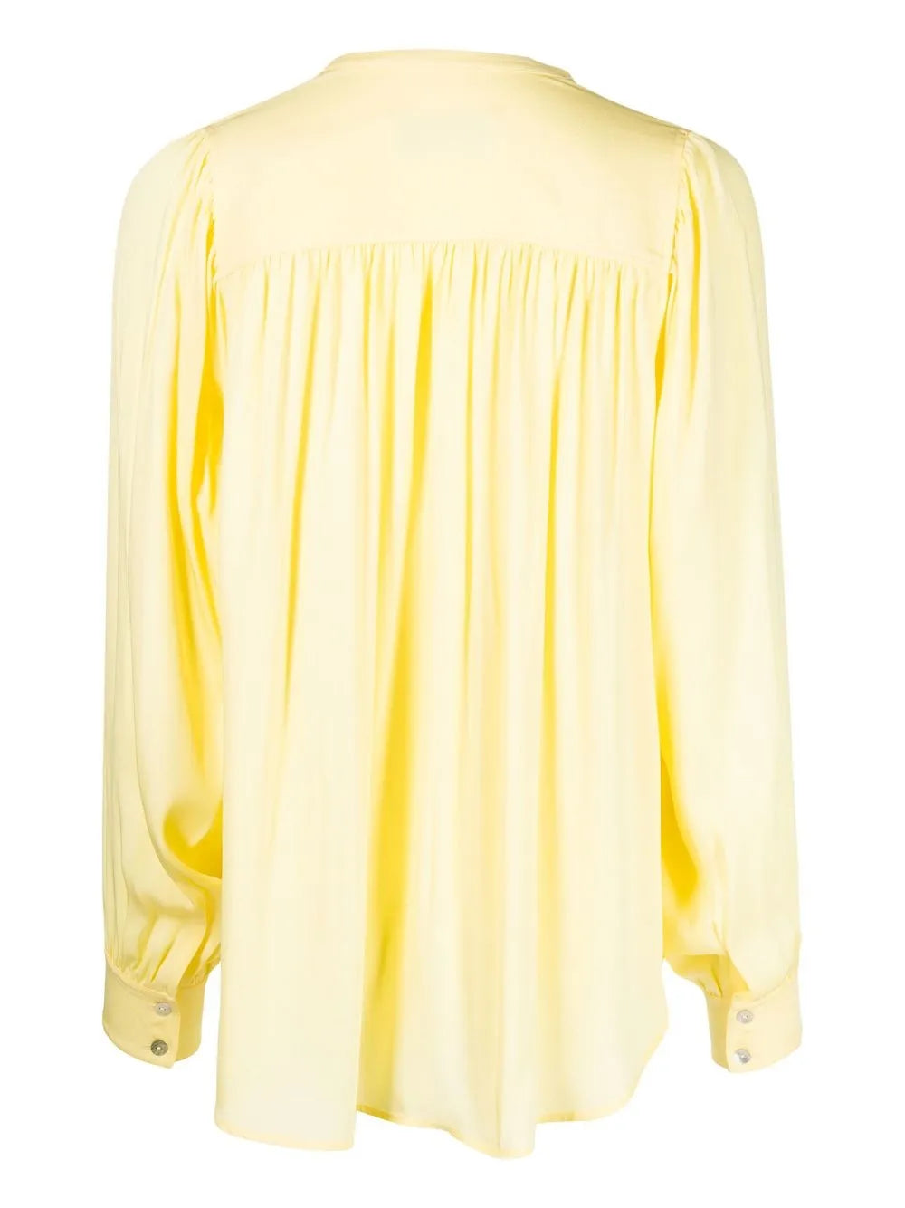 Gathered-Detail Off-Centre Blouse