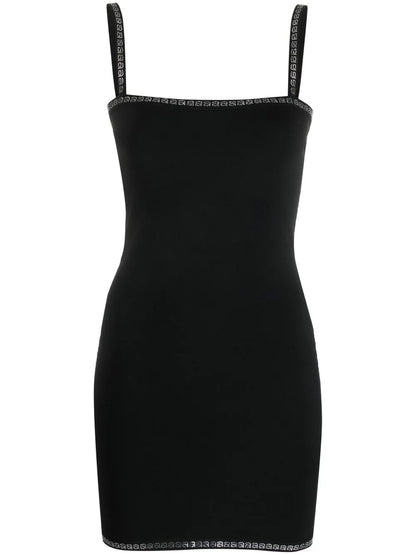 Kleid Crystal-Embellishment Mini Dress