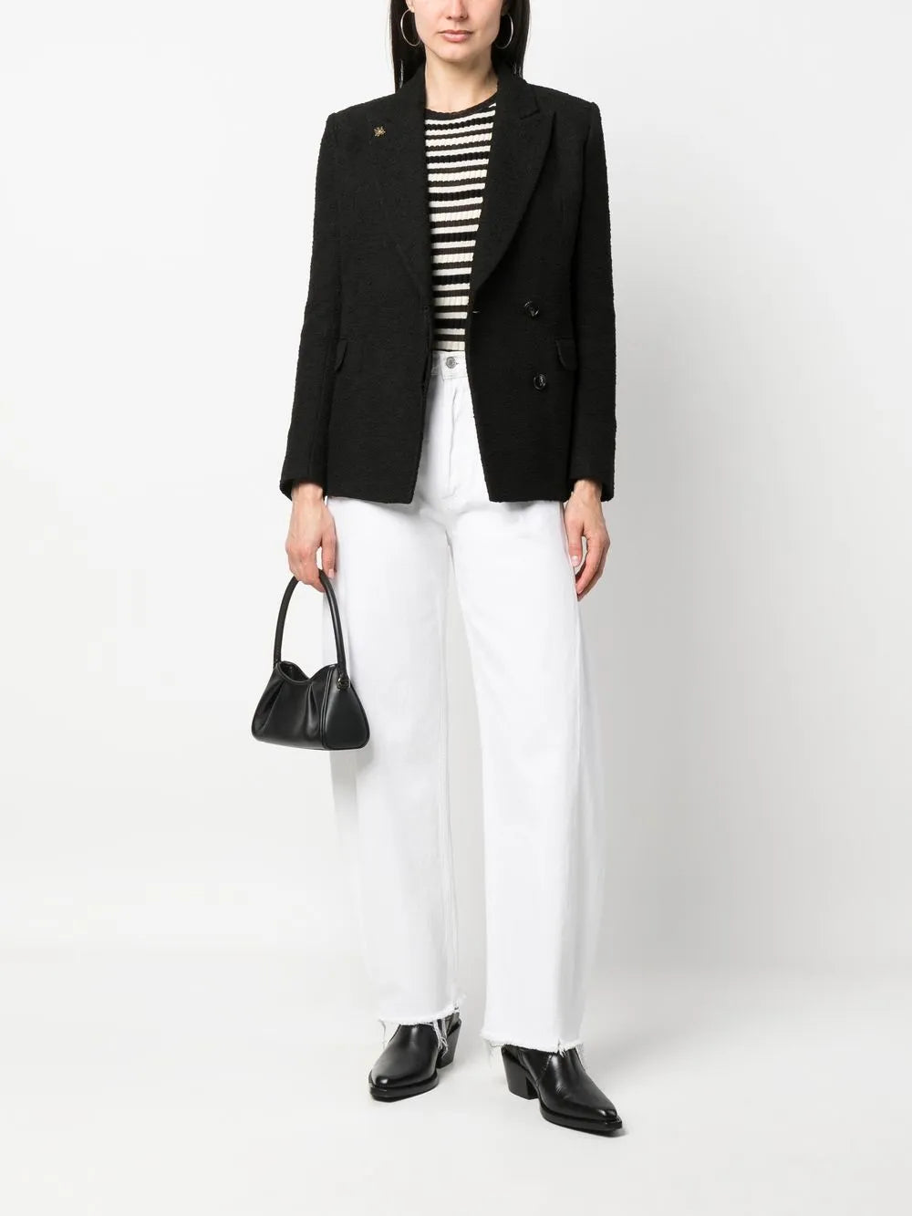 Single-Breasted Button-Fastening Jacket