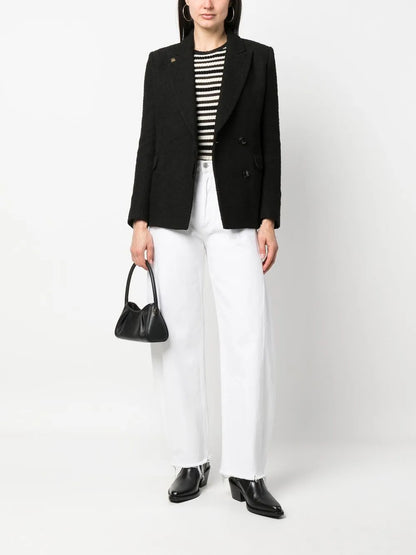 Single-Breasted Button-Fastening Jacket