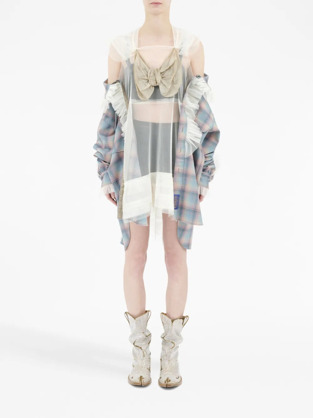 Wool Tulle Shirt