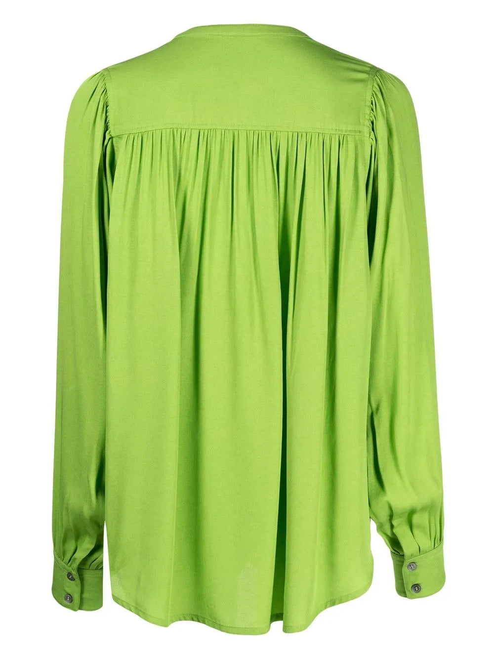 Gathered-Detail Off-Centre Blouse