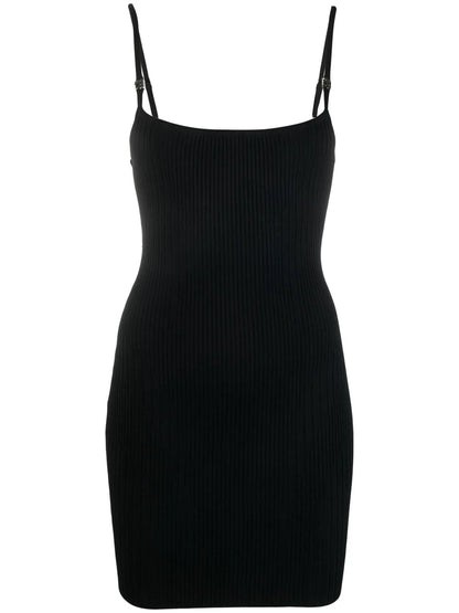 Ribbed-Knit Mini Dress