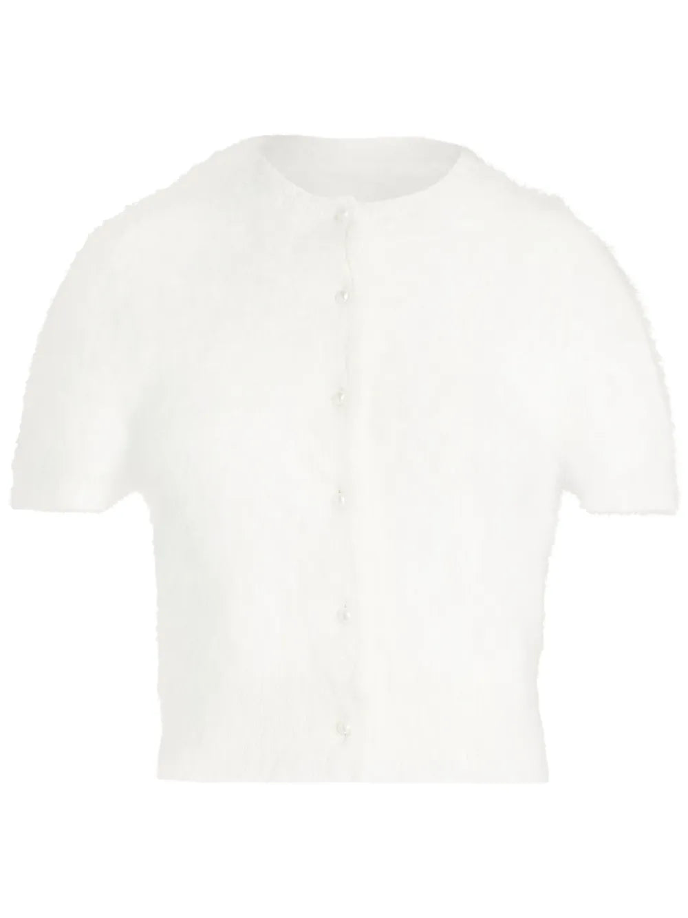 Short-Sleeve Cropped Cardigan