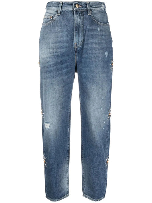 High-Waisted Cropped Jeans