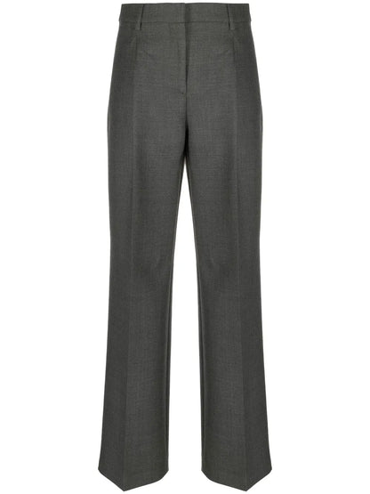 Straight-Cut Tailored Trousers