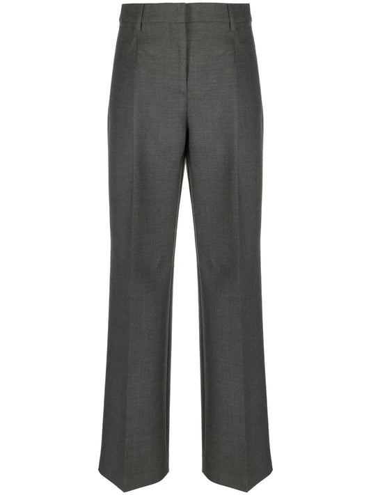 Straight-Cut Tailored Trousers