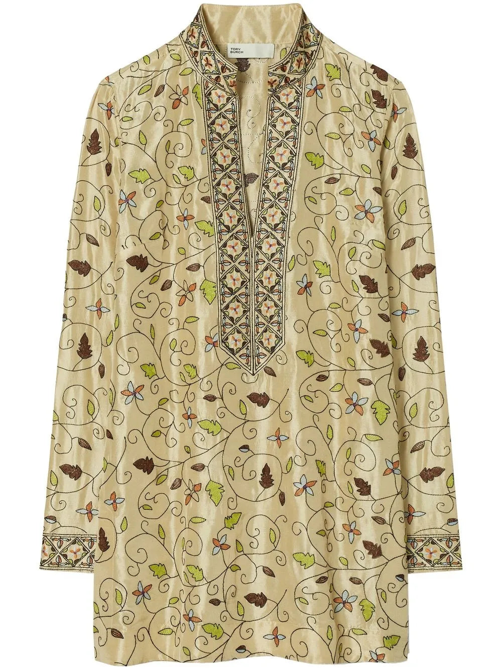 Embroidered Silk Tunic