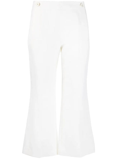 High-Waisted Cropped Trousers