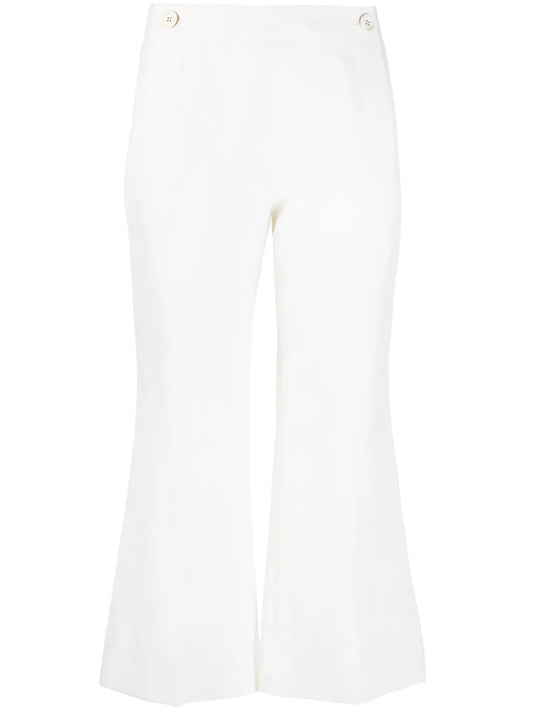 High-Waisted Cropped Trousers