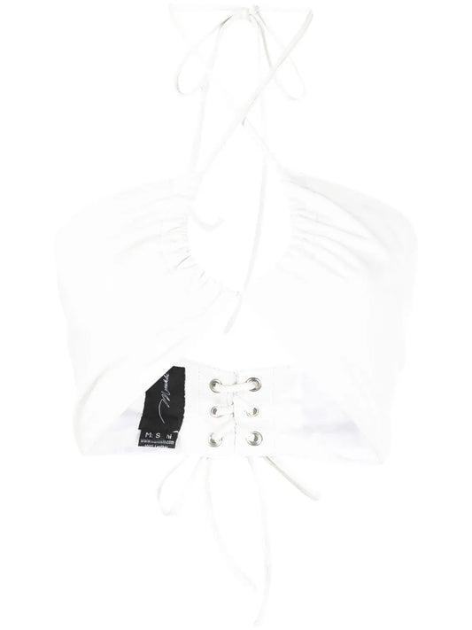 Ruched Halter-Neck Top
