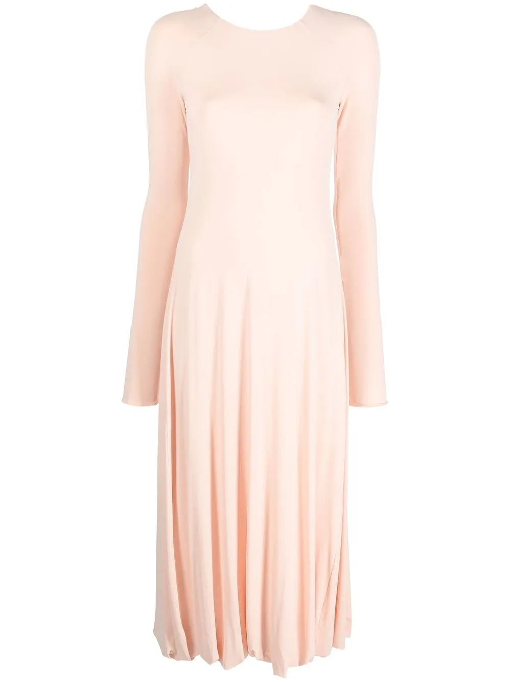 Long-Sleeved Flared Dress