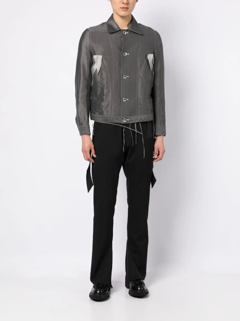 Button-Up Long-Sleeved Shirt
