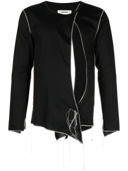 Cut-Out Detail Cotton T-Shirt