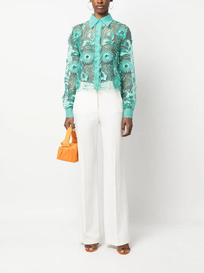 Embroidered-Design Shirt