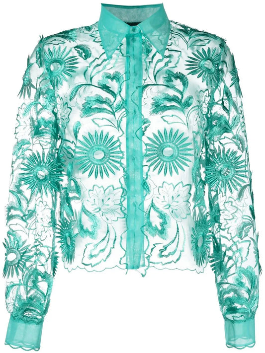 Embroidered-Design Shirt
