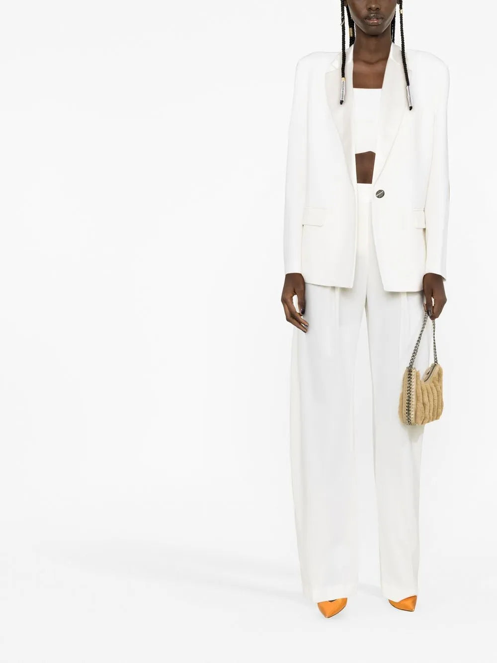 Silk Tapered Trousers