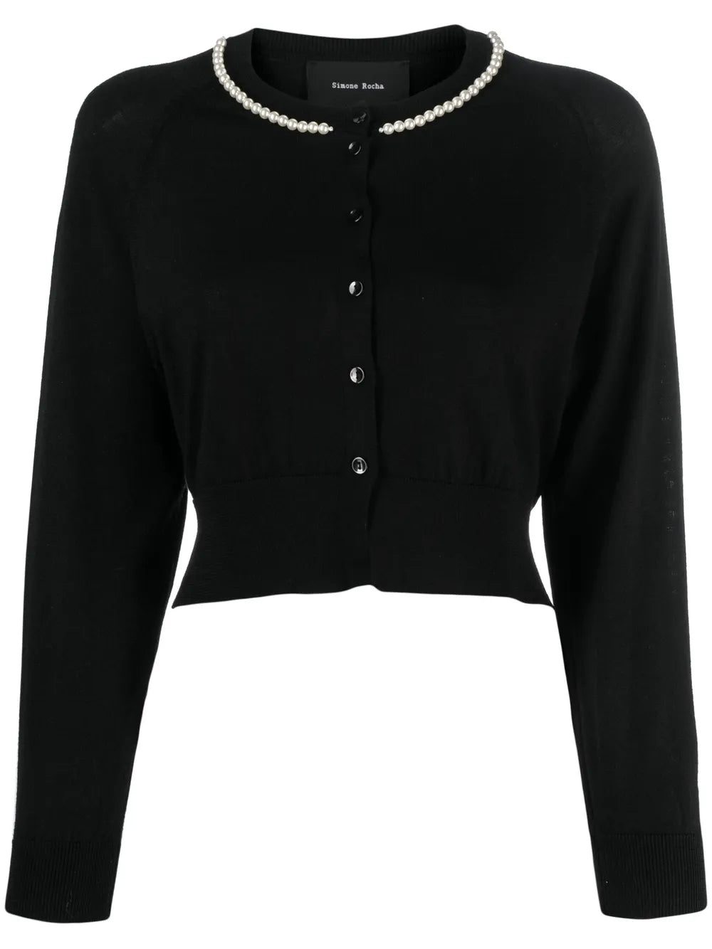 Pearl-Embellished Cardigan