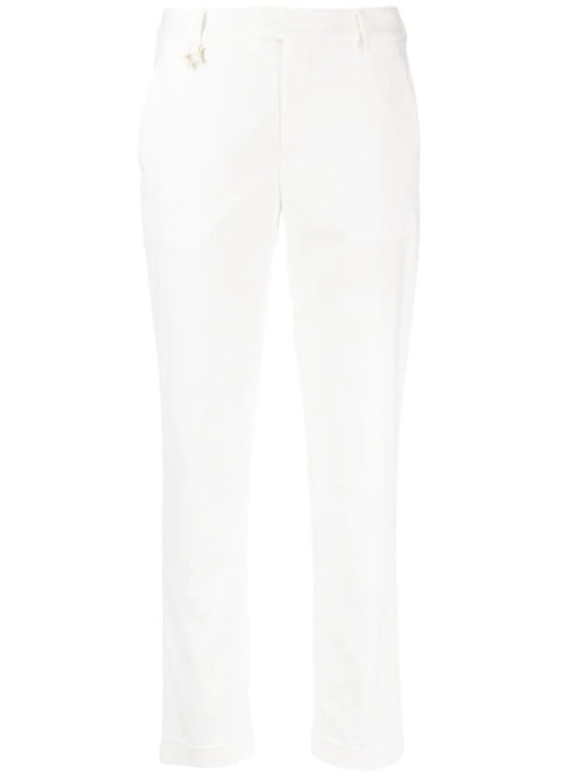 Logo-Charm Cropped Trousers