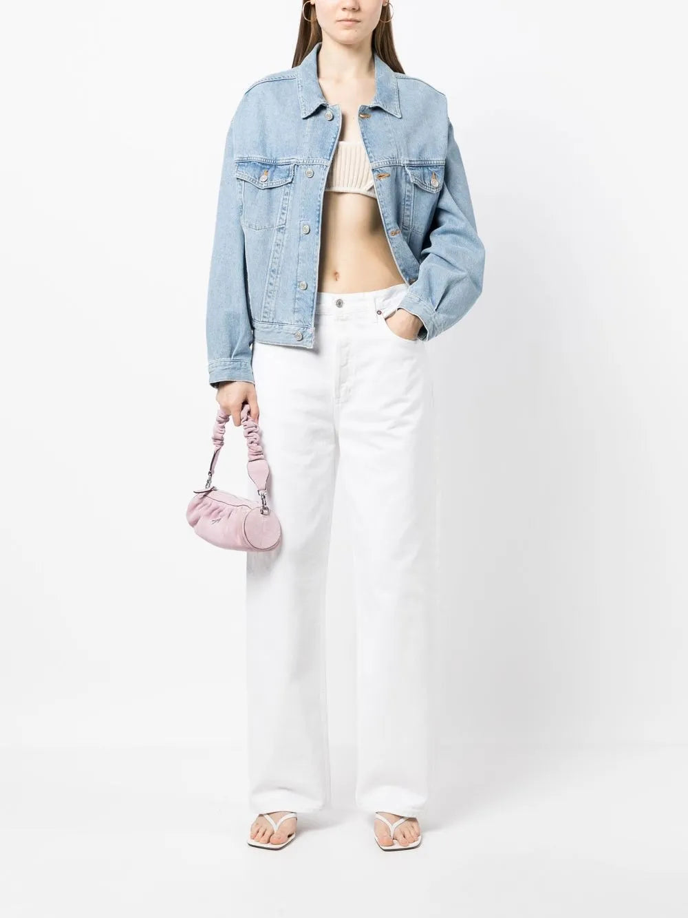 Organic-Cotton Wide-Leg Trousers
