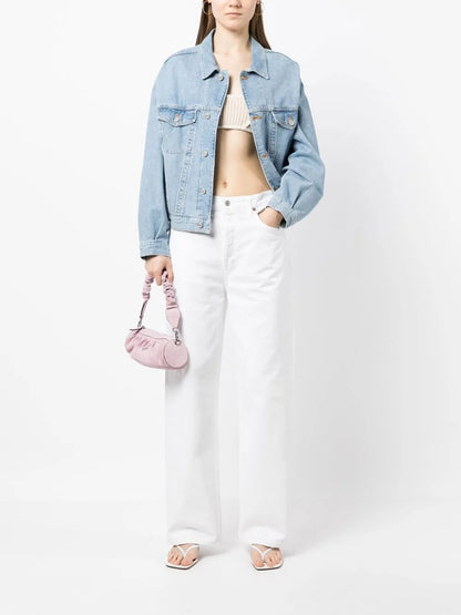 Organic-Cotton Wide-Leg Trousers