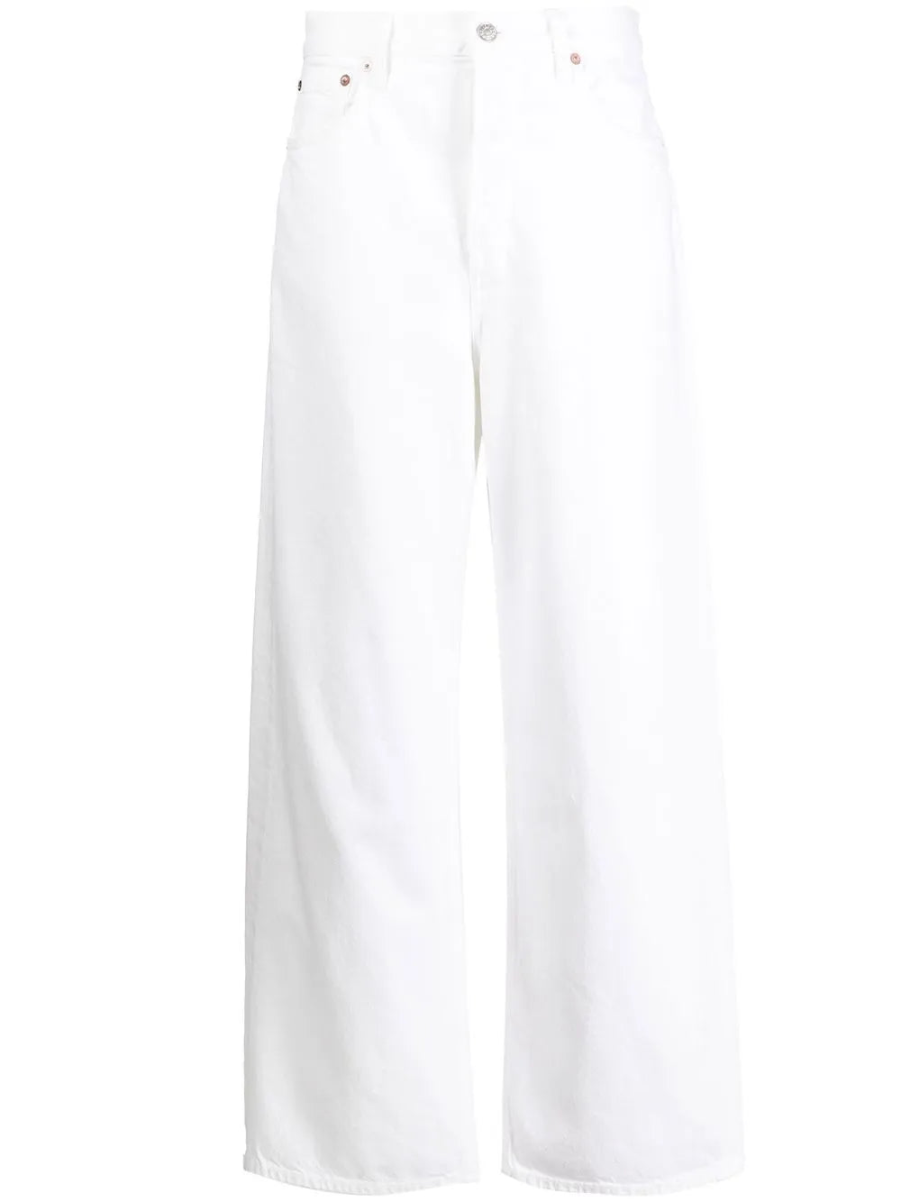 Organic-Cotton Wide-Leg Trousers