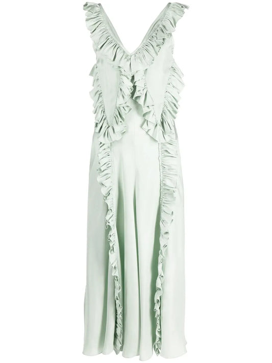 Ruffle Detailing Maxi Dress