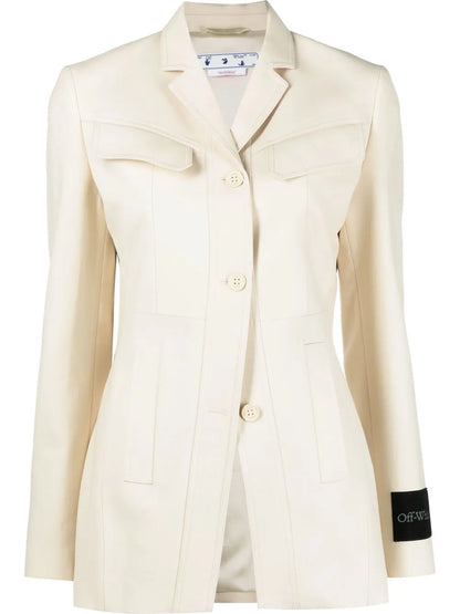 Single-Breasted Wool Blazer
