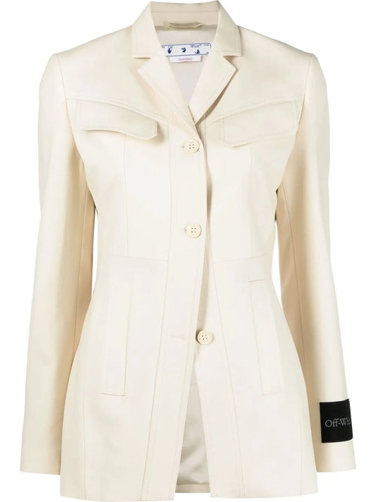 Single-Breasted Wool Blazer