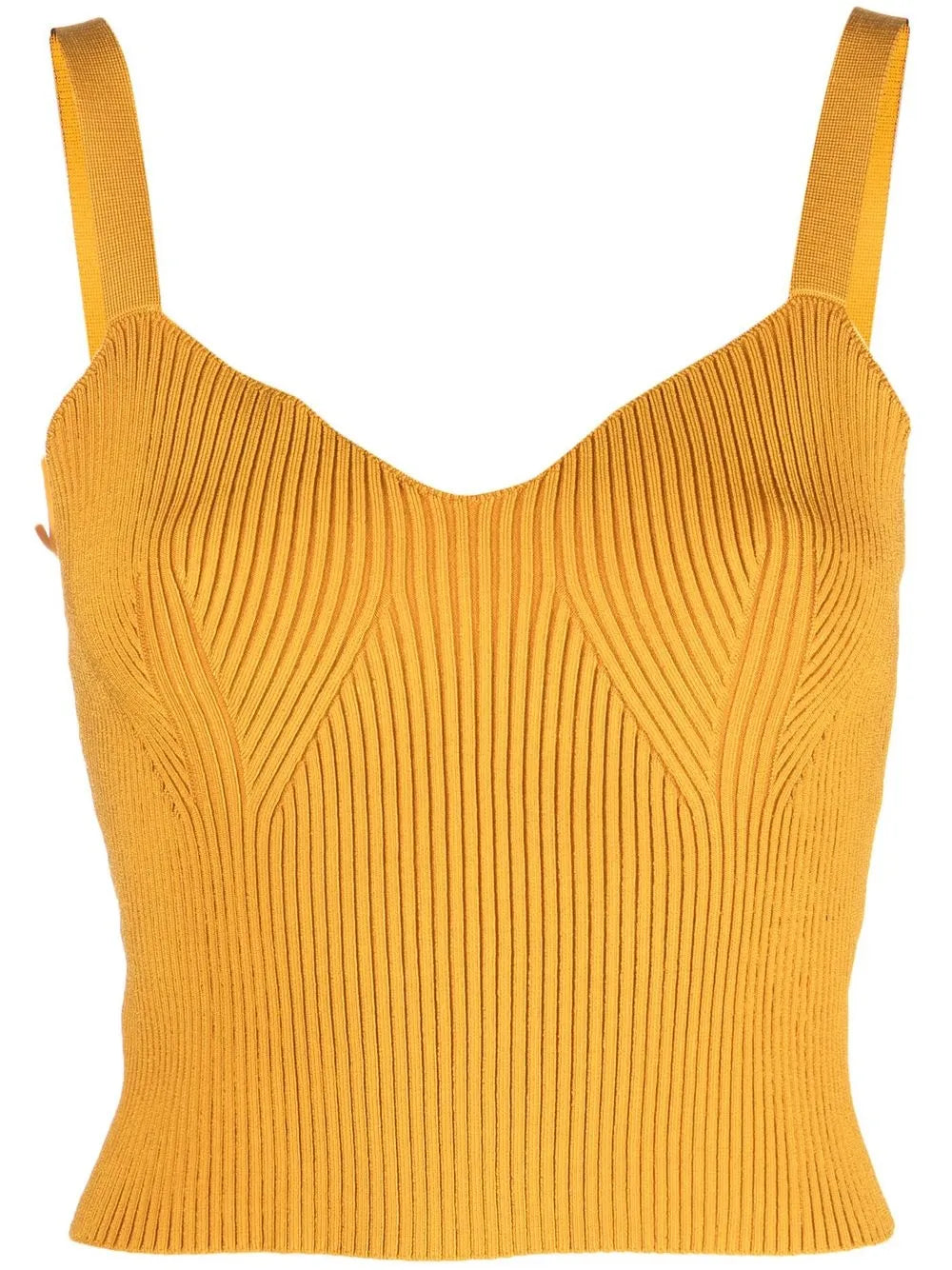 Ribbed-Knit Bralette Top