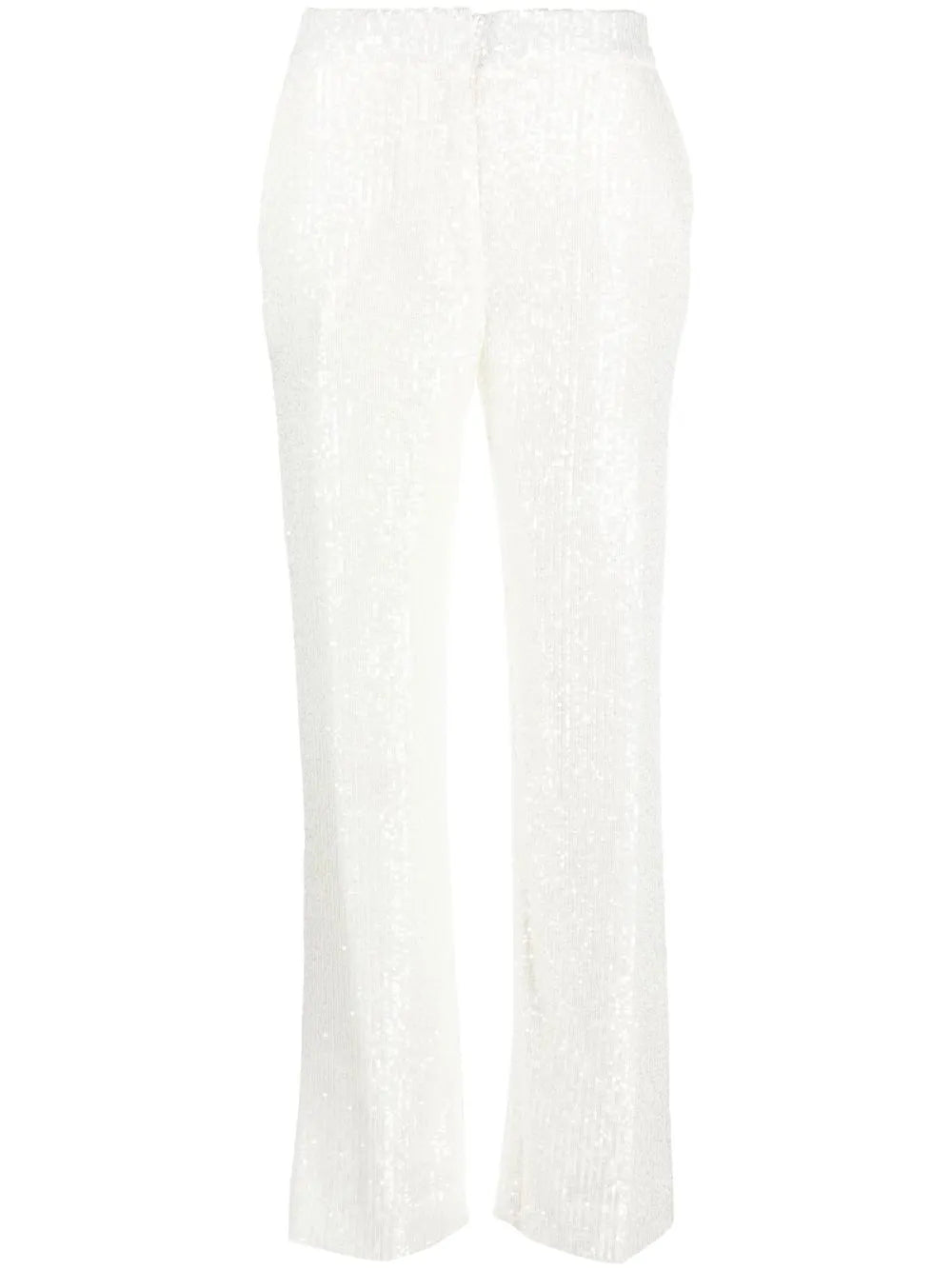 Sequin-Embellished Flared Trousers